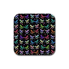 Toys Pattern Rubber Square Coaster (4 Pack)  by Valentinaart