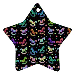 Toys Pattern Star Ornament (two Sides) by Valentinaart