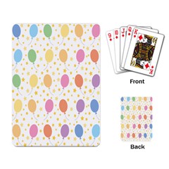 Balloon Star Rainbow Playing Card by Mariart