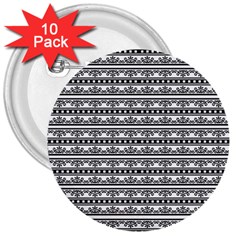 Pattern 3  Buttons (10 pack) 