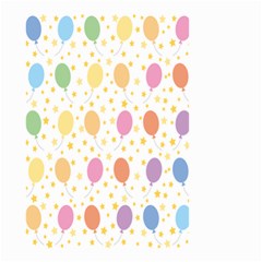 Balloon Star Rainbow Small Garden Flag (two Sides) by Mariart