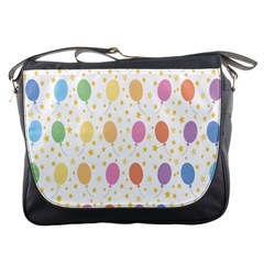 Balloon Star Rainbow Messenger Bags by Mariart