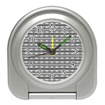 Pattern Travel Alarm Clocks Front