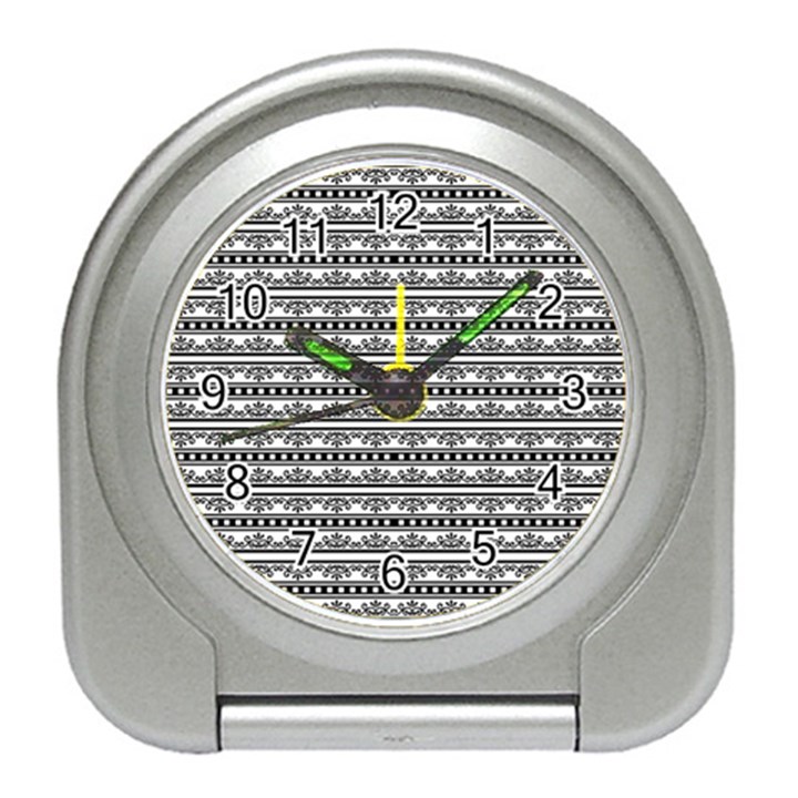 Pattern Travel Alarm Clocks