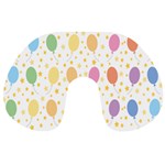 Balloon Star Rainbow Travel Neck Pillows Front