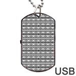 Pattern Dog Tag USB Flash (Two Sides) Back