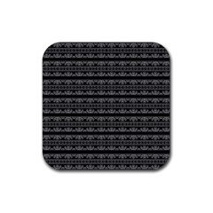 Pattern Rubber Coaster (square)  by Valentinaart