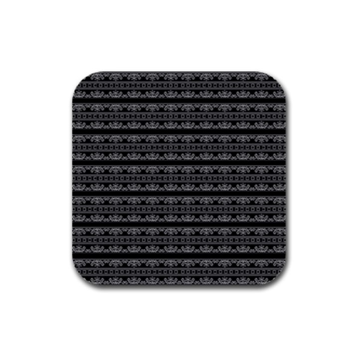 Pattern Rubber Square Coaster (4 pack) 