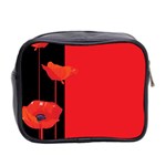 Flower Floral Red Back Sakura Mini Toiletries Bag 2-Side Back