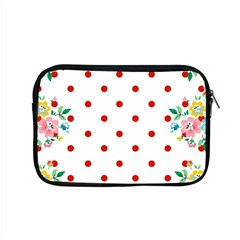 Flower Floral Polka Dot Orange Apple Macbook Pro 15  Zipper Case by Mariart