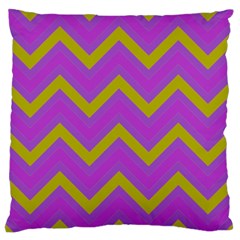 Zig Zags Pattern Standard Flano Cushion Case (two Sides) by Valentinaart