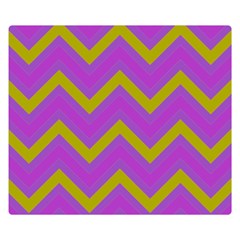 Zig Zags Pattern Double Sided Flano Blanket (small)  by Valentinaart