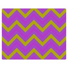 Zig Zags Pattern Double Sided Flano Blanket (medium)  by Valentinaart