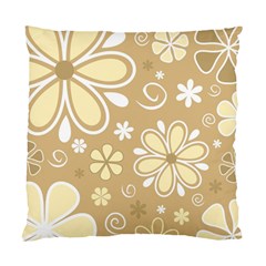 Flower Floral Star Sunflower Grey Standard Cushion Case (Two Sides)