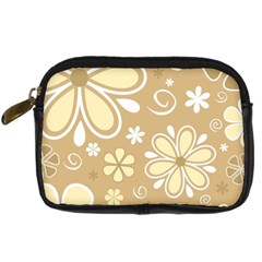 Flower Floral Star Sunflower Grey Digital Camera Cases by Mariart