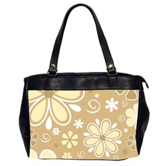 Flower Floral Star Sunflower Grey Office Handbags (2 Sides) 