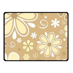 Flower Floral Star Sunflower Grey Fleece Blanket (small) by Mariart