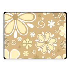 Flower Floral Star Sunflower Grey Double Sided Fleece Blanket (small)  by Mariart