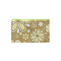 Flower Floral Star Sunflower Grey Cosmetic Bag (xs) by Mariart