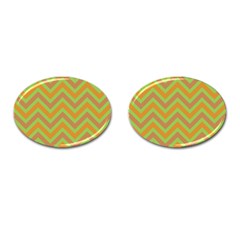 Zig Zags Pattern Cufflinks (oval) by Valentinaart