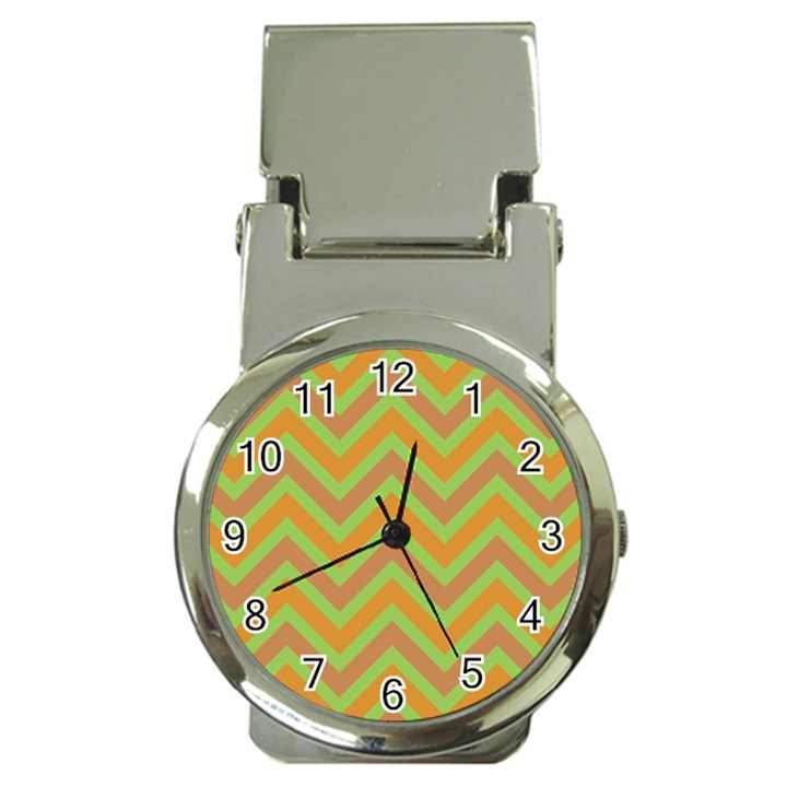 Zig zags pattern Money Clip Watches