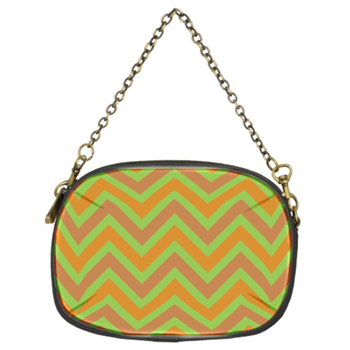 Zig zags pattern Chain Purses (Two Sides) 