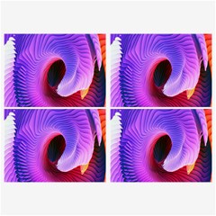 Digital Art Spirals Wave Waves Chevron Red Purple Blue Pink Belt Buckles by Mariart