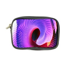 Digital Art Spirals Wave Waves Chevron Red Purple Blue Pink Coin Purse by Mariart