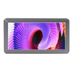 Digital Art Spirals Wave Waves Chevron Red Purple Blue Pink Memory Card Reader (mini) by Mariart