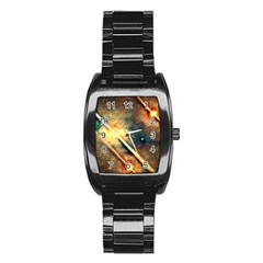 Light Space Stainless Steel Barrel Watch