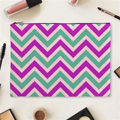 Zig Zags Pattern Cosmetic Bag (xl) by Valentinaart