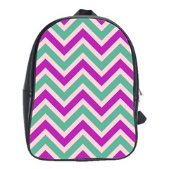 Zig Zags Pattern School Bags(large)  by Valentinaart