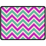 Zig zags pattern Fleece Blanket (Large)  80 x60  Blanket Front