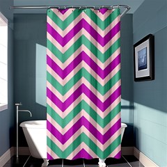 Zig Zags Pattern Shower Curtain 36  X 72  (stall)  by Valentinaart