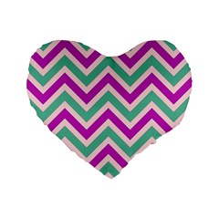 Zig Zags Pattern Standard 16  Premium Heart Shape Cushions