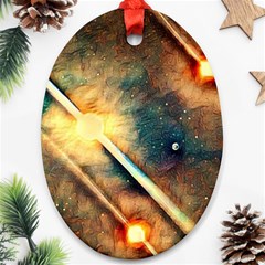 Light Space Ornament (oval) by DeneWestUK