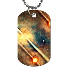 Light Space Dog Tag (two Sides) by DeneWestUK