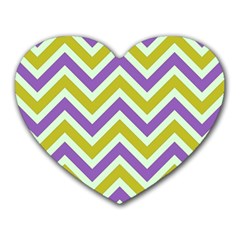 Zig Zags Pattern Heart Mousepads by Valentinaart