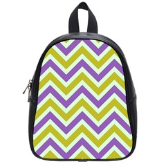 Zig Zags Pattern School Bags (small)  by Valentinaart