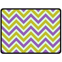 Zig Zags Pattern Double Sided Fleece Blanket (large)  by Valentinaart