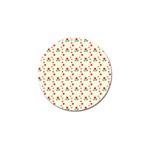 Flower Floral Sunflower Rose Star Red Green Golf Ball Marker (4 pack) Front