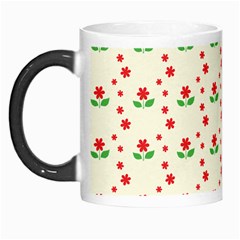 Flower Floral Sunflower Rose Star Red Green Morph Mugs by Mariart