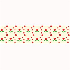 Flower Floral Sunflower Rose Star Red Green Large Bar Mats by Mariart