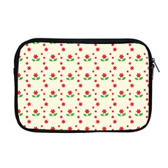 Flower Floral Sunflower Rose Star Red Green Apple Macbook Pro 17  Zipper Case by Mariart