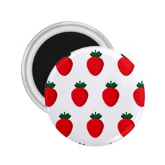 Fruit Strawberries Red Green 2 25  Magnets by Mariart