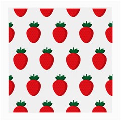 Fruit Strawberries Red Green Medium Glasses Cloth by Mariart