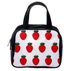 Fruit Strawberries Red Green Classic Handbags (one Side) by Mariart