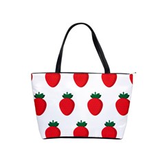 Fruit Strawberries Red Green Shoulder Handbags