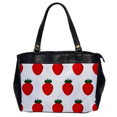 Fruit Strawberries Red Green Office Handbags