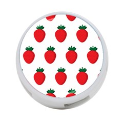 Fruit Strawberries Red Green 4-port Usb Hub (two Sides)  by Mariart